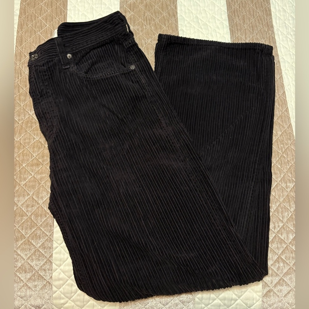 Agolde Dark Chocolate Brown Corduroy Pants